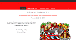 Desktop Screenshot of bobpetersfire.com